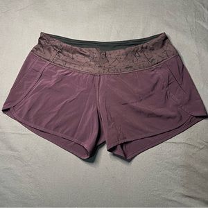 Women’s Burgundy Lululemon Shorts, size 8